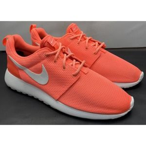 Nike Roshe One Light Orange Coral Running Gym Shoes Womens Size 9.5 Fast Ship